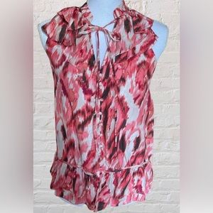 LOFT 100% silk sleeveless top, NWOT, size large.